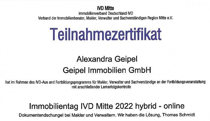 Foto Alexandra Geipel � Immobilientag IVD, Inhalt u.a.: Zertifizierung Verwalter, Preisentwicklung und Markttrends, Geldw�schepr�vention, Ordnung im Dokumentendschungel, Marketing, PropTechs, k�nstliche Intelligenz