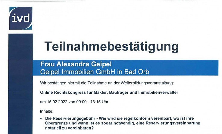 Foto <span style="color: rgb(82, 82, 82); font-family: "Open Sans", sans-serif; font-style: normal; font-variant-ligatures: normal; font-variant-caps: normal; font-weight: 400; letter-spacing: 0.5px;">Alexandra Geipel � Tagesveranstaltung des IVD. Unter anderen zu den Themen: illegale bauliche Ver�nderungen und Schwarzbauten, Reservierungsgeb�hr, Fortbildungsverpflichtung.</span>