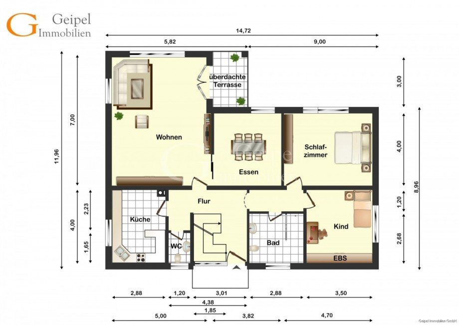 6028 - Erdgeschoss Zweifamilienhaus Alfeld (Leine) / Brunkensen