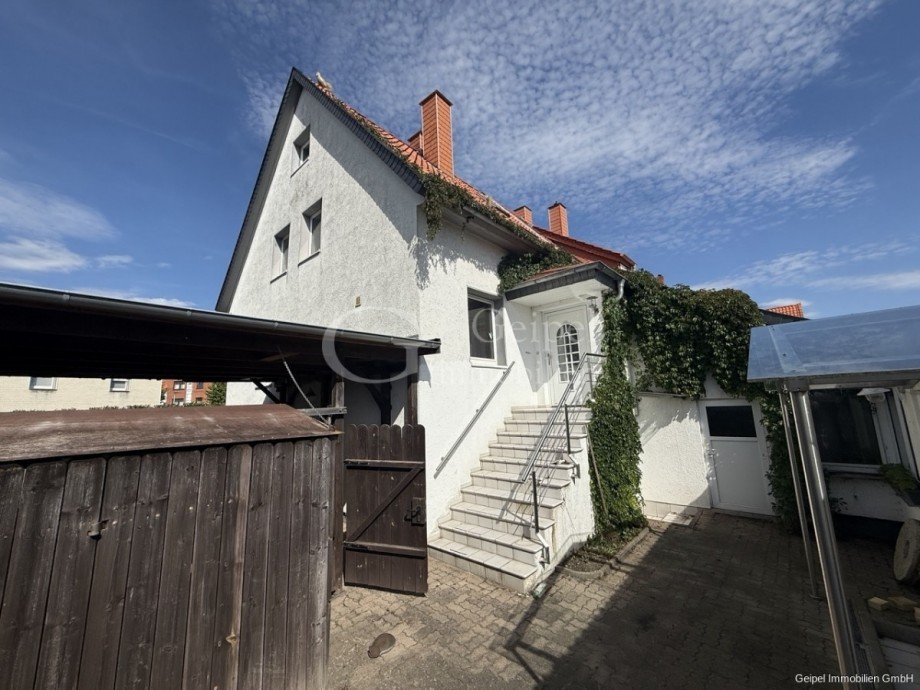 R�ckansicht Doppelhaush�lfte Alfeld (Leine)