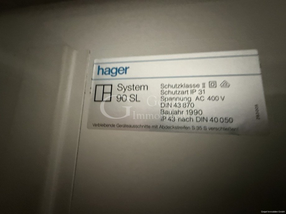 Z�hlerschrank innen Zweifamilienhaus Alfeld