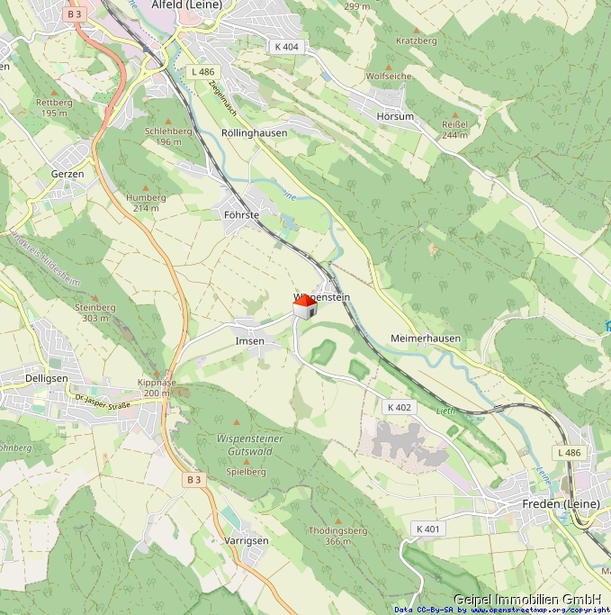 Lage Zweifamilienhaus Alfeld