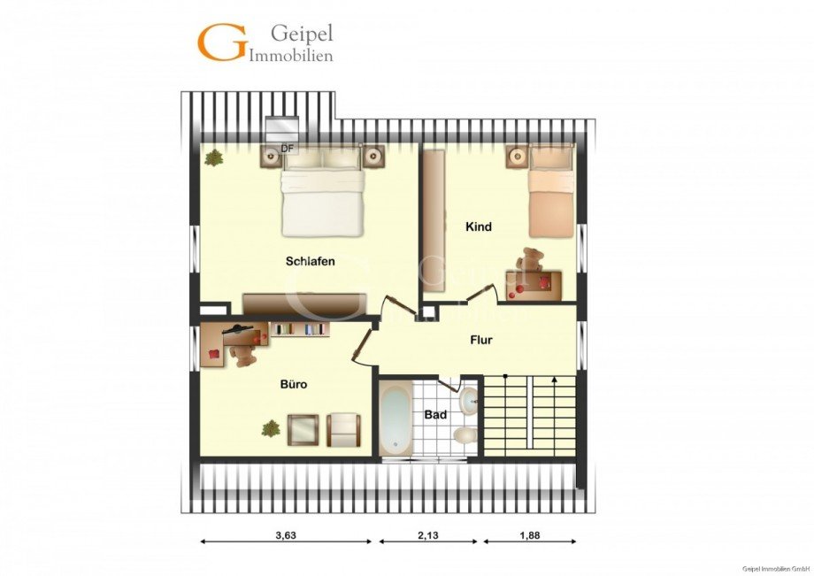 Grundriss Dachgeschoss Einfamilienhaus Gronau (Leine)