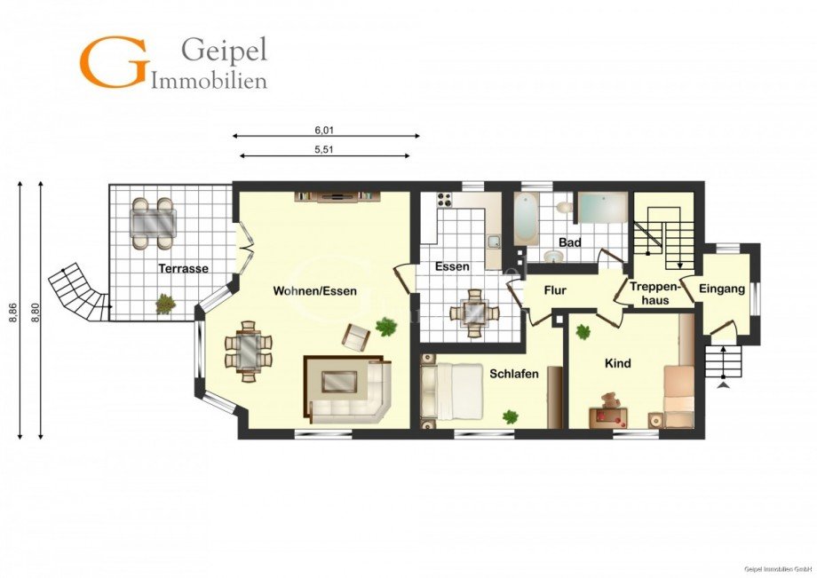 Erdgeschoss Zweifamilienhaus Duingen