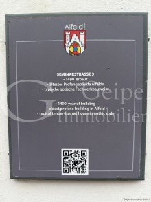 Schild am Haus geipel.de - das besondere Stadthaus
