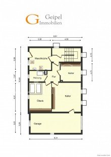 Kellergeschoss geipel.de -  VERKAUFT Zweifamilienhaus in Alfeld (Ortsteil Brunkensen)
