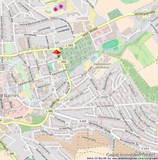 Lageplan Erdgeschosswohnung Alfeld (Leine)