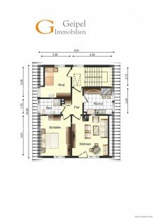 Dachgeschoss geipel.de -  VERKAUFT Zweifamilienhaus in Alfeld (Ortsteil Brunkensen)